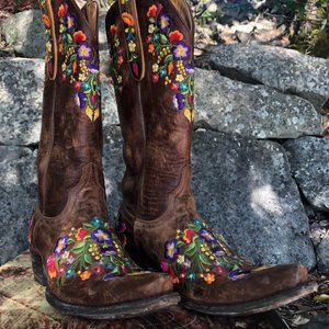 Women's Floral Cowboy Boots